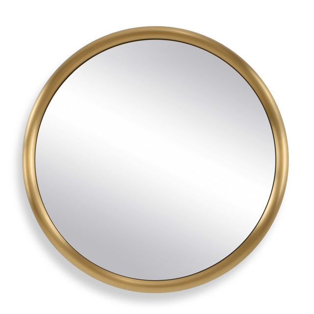 Atkinson Modern Round Mirror Brass - Gold by Uttermost - View 1