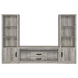 Burke 3 - piece Entertainment Center Grey Driftwood | Coaster | Home Elegance USA