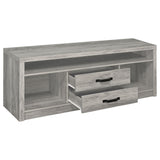 Burke 3 - piece Entertainment Center Grey Driftwood - 701024 - SET - image - 4