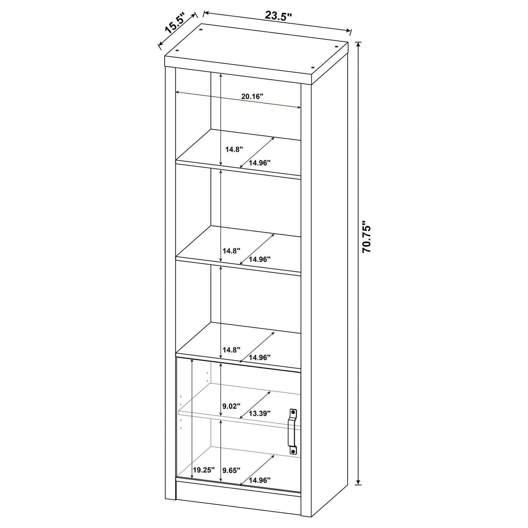 Burke 3 - piece Entertainment Center Grey Driftwood - 701024 - SET - image - 9