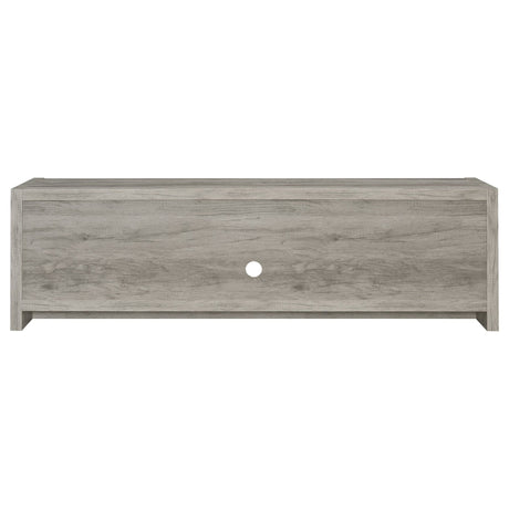 71" Tv Stand - Burke 2 - door TV Console Grey Driftwood - 701025 - image - 7