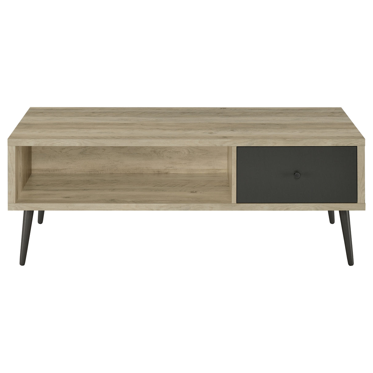 Coffee Table - Welsh 1-drawer Rectangular Engineered Wood Coffee Table With Storage Shelf Antique Pine and Grey