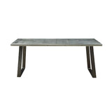 Acme - Kaylia Dining Table 70105 Aluminum & Gunmetal Finish