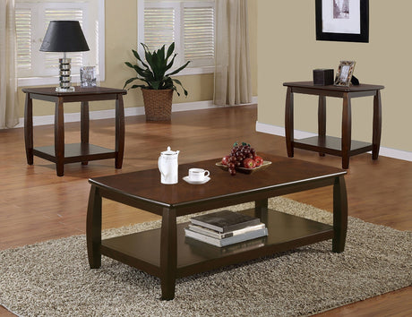 3 Pc Coffee Table Set - Dixon 3 - piece Coffee Table Set Espresso | Coaster | Home Elegance USA