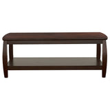 Coffee Table - Dixon Rectangular Coffee Table with Lower Shelf Espresso