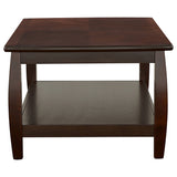 Coffee Table - Dixon Rectangular Coffee Table with Lower Shelf Espresso