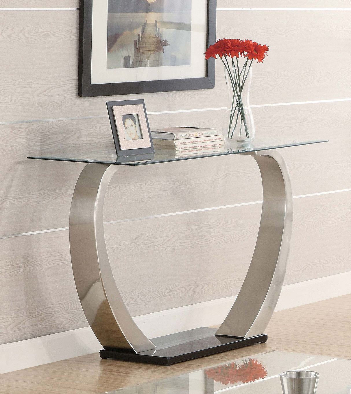 Sofa Table - Pruitt Rectangular Sofa Table Satin