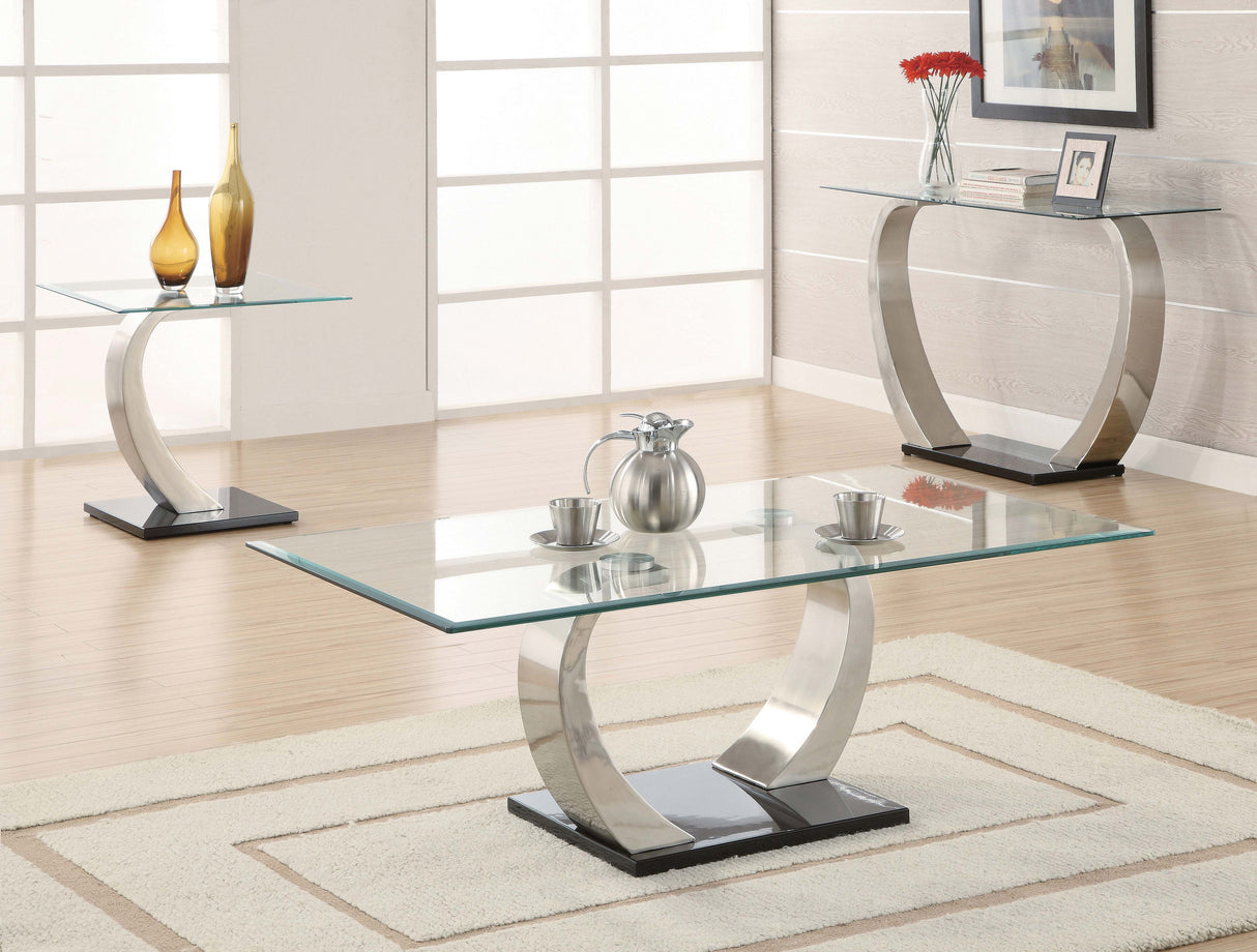 Sofa Table - Pruitt Rectangular Sofa Table Satin