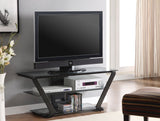 50" Tv Stand - Donlyn 2-tier TV Console Black