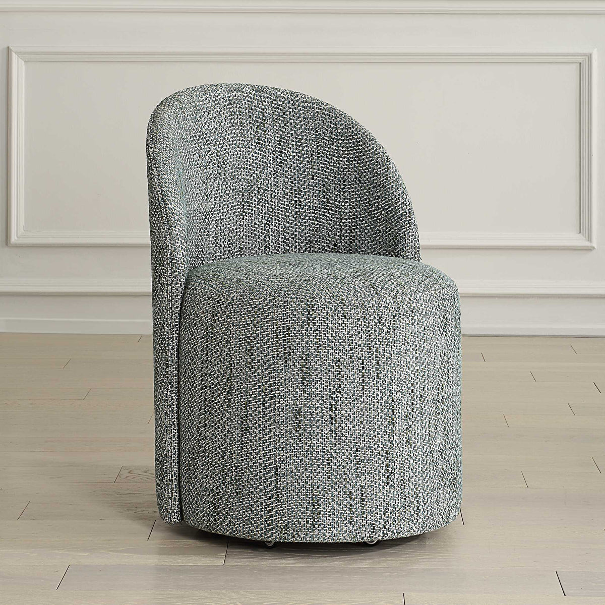 Roll With It Dining Chair Teal - Gray by Uttermost - View 3