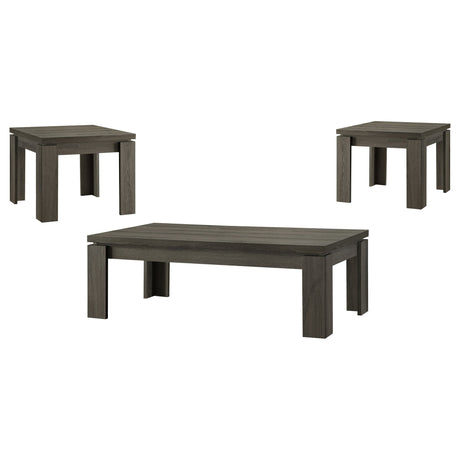 3 - piece Occasional Table Set Weathered Grey Cain - 701686 - image - 1