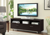 60" Tv Stand - Casey 2-drawer Rectangular TV Console Cappuccino