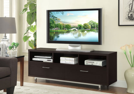 60" Tv Stand - Casey 2 - drawer Rectangular TV Console Cappuccino - 701973 - image - 2