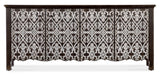 Americana Entertainment Credenza - Dark Brown / White by Hooker Furniture - View 5