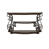 Sofa Table - Laney Sofa Table Deep Merlot and Clear