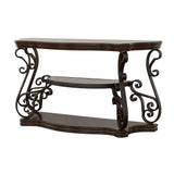 Sofa Table - Laney Sofa Table Deep Merlot and Clear