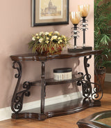 Sofa Table - Laney Sofa Table Deep Merlot and Clear