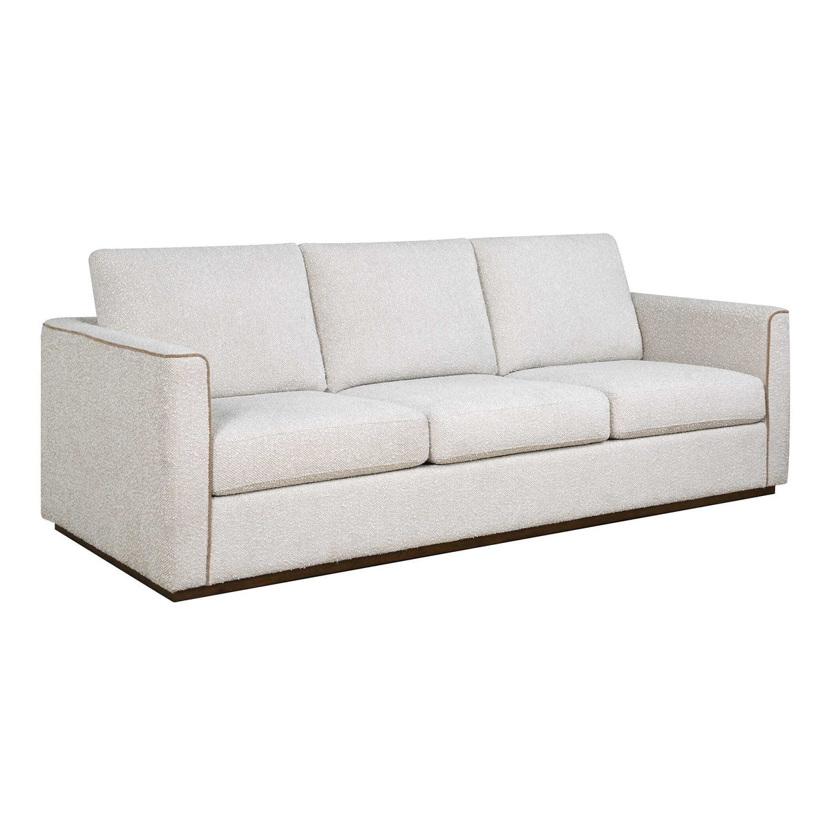 Lorien Boucle Sofa Cream - White by Uttermost - View 5