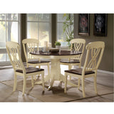 Acme - Dylan Dining Table 70330 Buttermilk & Oak Finish