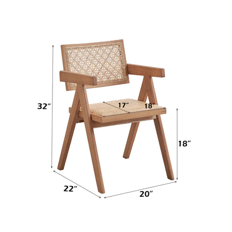 Valentina 6Pcs Rattan & Natural Finish Patio Furniture Set - sold by Home Elegance USA