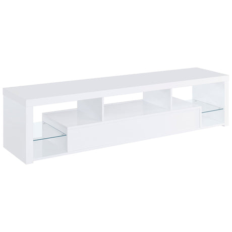 Jude 2 - drawer 71" TV Stand With Shelving White High Gloss - 704251 - image - 7