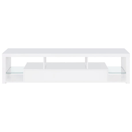 Jude 2 - drawer 71" TV Stand With Shelving White High Gloss - 704251 - image - 8