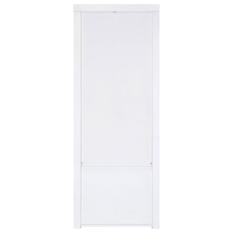 Media Tower - Jude 3-shelf Media Tower With Storage Cabinet White High Gloss