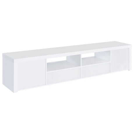 Jude 2 - door 79" TV Stand With Drawers White High Gloss - 704262 - image - 7