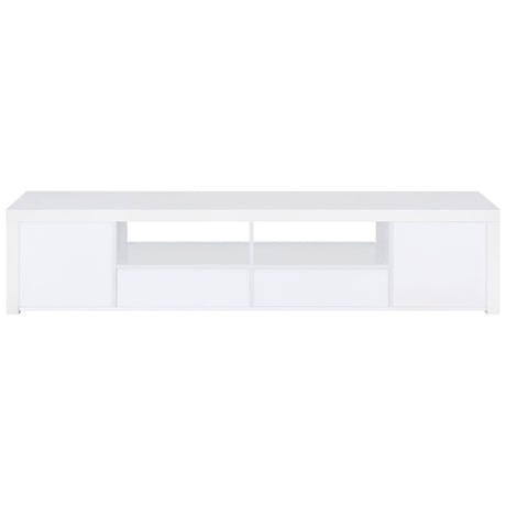 Jude 2 - door 79" TV Stand With Drawers White High Gloss - 704262 - image - 8