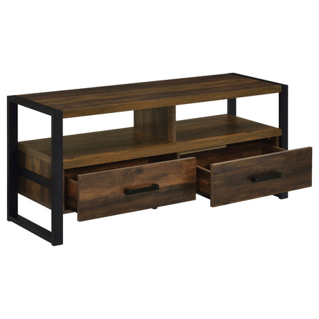 James 2 - drawer Composite Wood 48" TV Stand Dark Pine - 704281 - image - 3