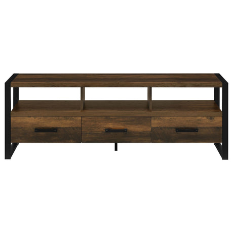 James 3 - drawer Composite Wood 60" TV Stand Dark Pine - 704282 - image - 4