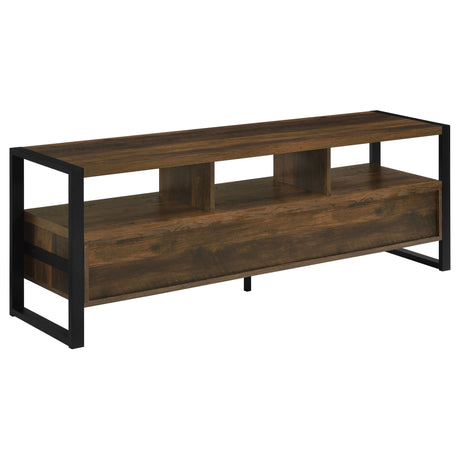 James 3 - drawer Composite Wood 60" TV Stand Dark Pine - 704282 - image - 7