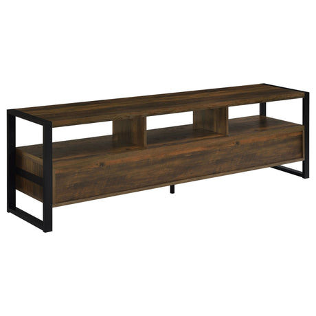 James 3 - drawer Composite Wood 71" TV Stand Dark Pine - 704283 - image - 7