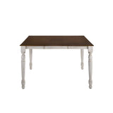 Acme - Dylan Counter Height Table 70430 Buttermilk & Oak Finish