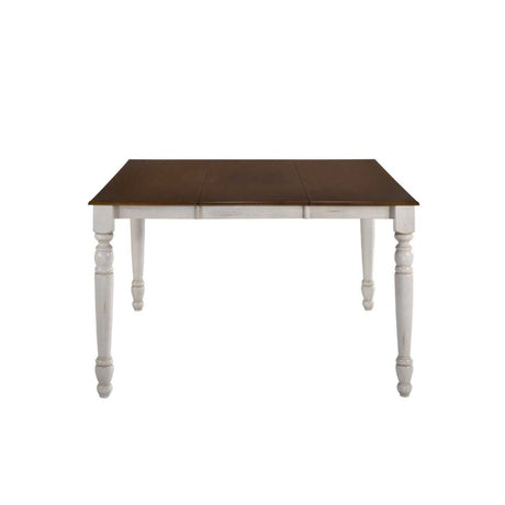 Acme - Dylan Counter Height Table 70430 Buttermilk & Oak Finish