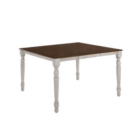 Acme - Dylan Counter Height Table 70430 Buttermilk & Oak Finish