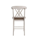 Acme - Dylan Counter Height Chair (Set-2) 70432 Buttermilk & Oak Finish