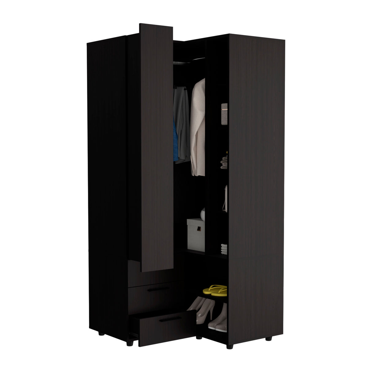 Ursine Armoire, Bedroom, Black - sold by Home Elegance USA