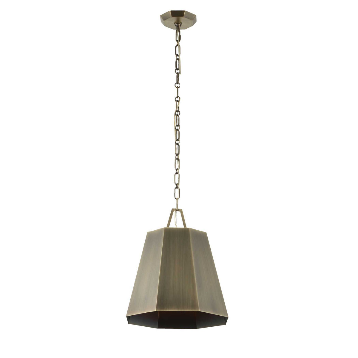 Granada 1 Light Hexagon Pendant - Dark Gray by Uttermost - View 8