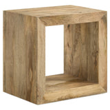 Benton Rectangular Solid Wood End Table Natural | Coaster - 704837 - Home Elegance USA - 1