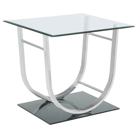 End Table - Danville U-shaped End Table Chrome