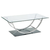 Danville U - shaped Coffee Table Chrome | Coaster - 704988 - Home Elegance USA - 1