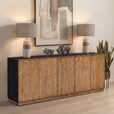 Kelvin 5 Door Wood Media Console - Light Brown by Uttermost - View 2