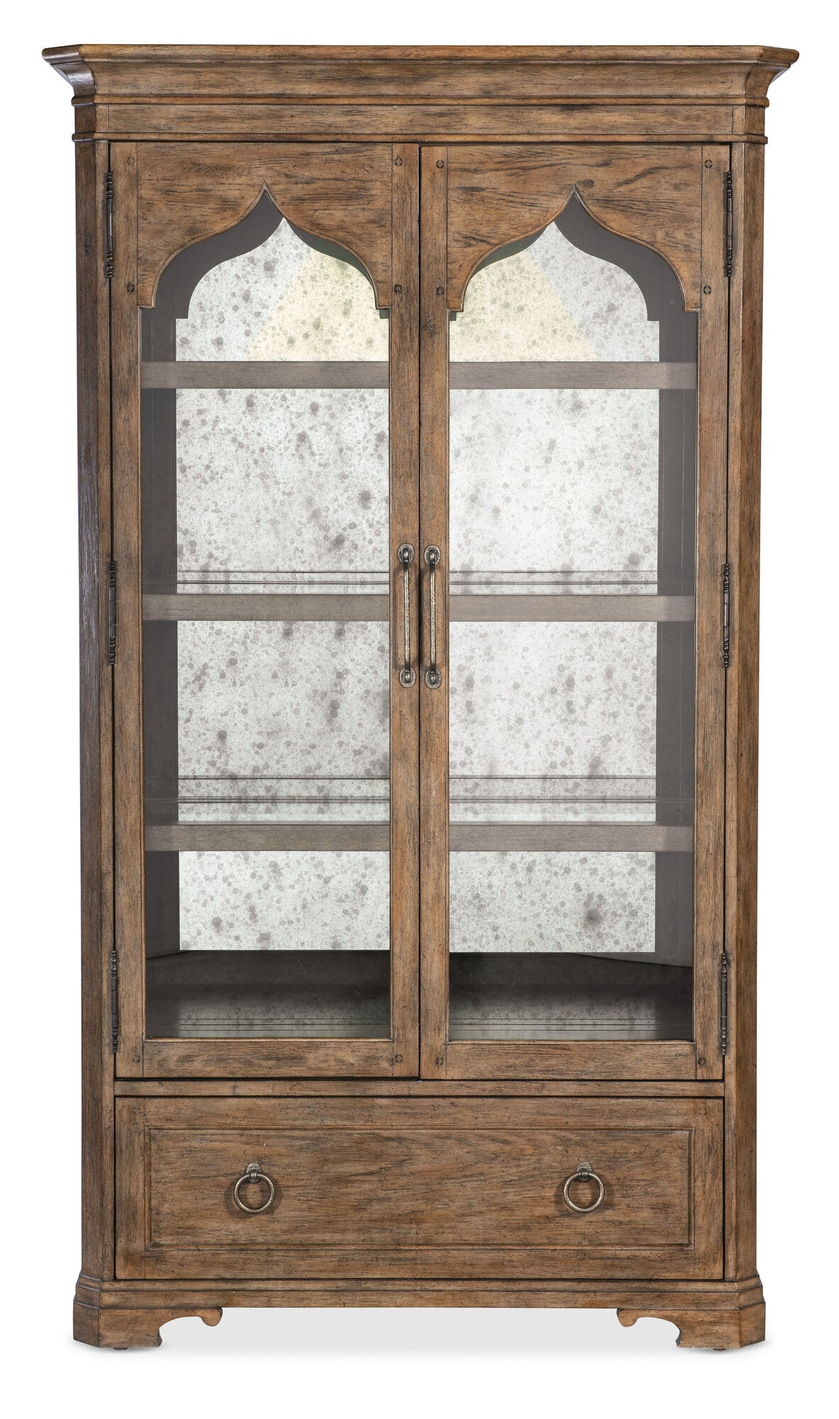Vinca Carved Cabinet by M in Mahogany Solids & Mirrored Glass