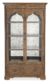 Vinca Carved Cabinet by M in Mahogany Solids & Mirrored Glass