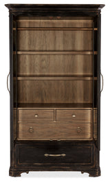 Americana Wardrobe by Hooker Furniture in Oak Veneers & Mirror Glass