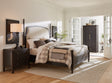 Americana Wardrobe by Hooker Furniture in Oak Veneers & Mirror Glass