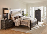 Americana Wardrobe by Hooker Furniture in Oak Veneers & Mirror Glass