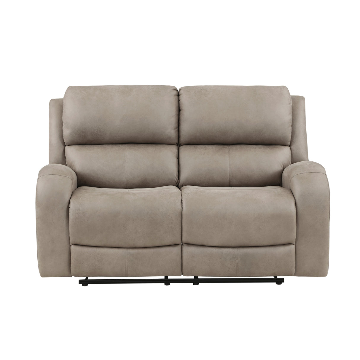 Luxurious Style Double Reclining Loveseat 1pc Brown Plush Comfortable Living Room Furniture