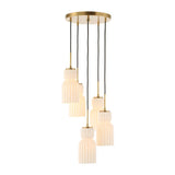 Vanier 5 Light Cluster Pendant - Gold by Uttermost - View 4